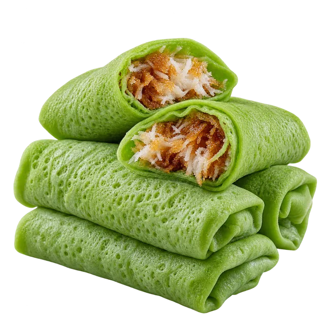 Jual dadar gulung pandan isi kelapa gula merah di Bogor